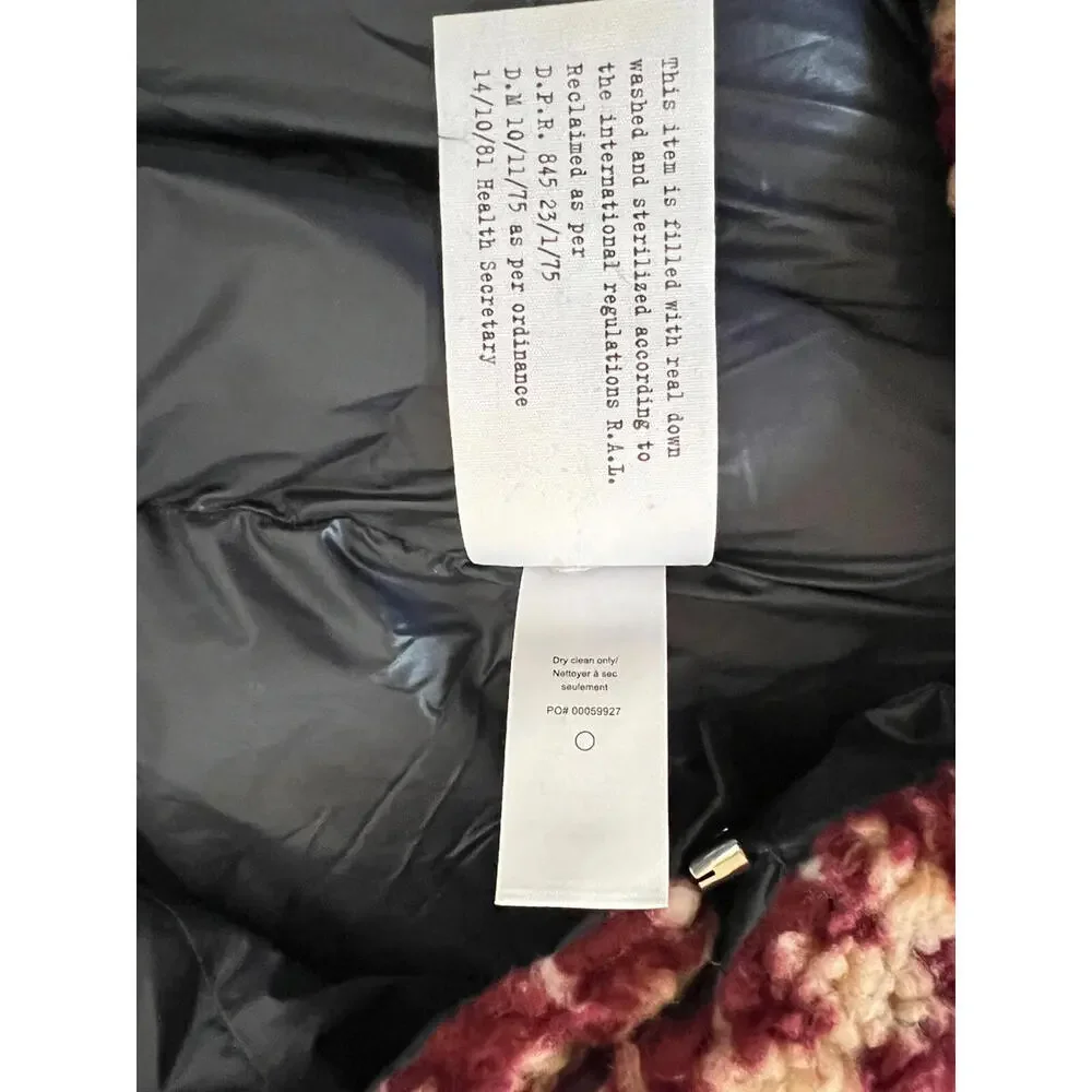 New Rag & Bone Women’s Joelle Sherpa Printed Puffer Down Jacket Size L - Picture 11 of 11